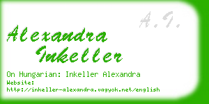 alexandra inkeller business card